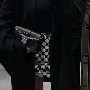 Disco skirt in silver